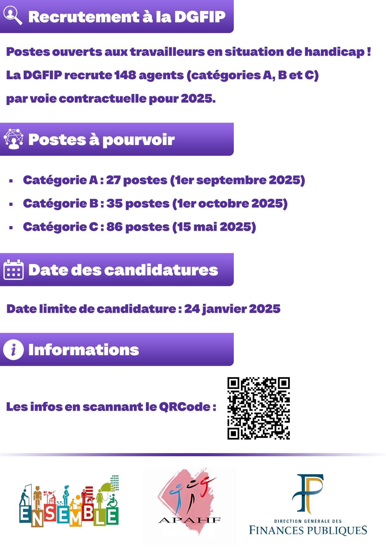 Recrutement RQTH à la DGFiP