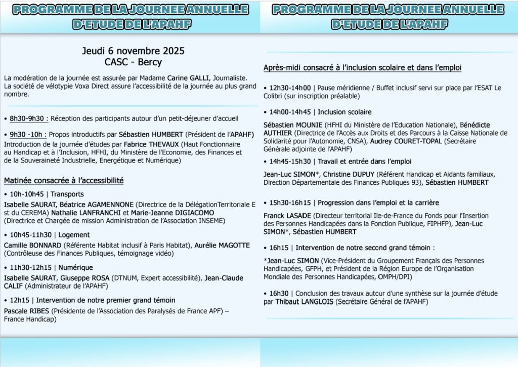 programme journée d'étude